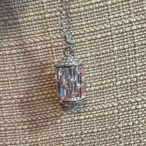 Dazzling Silver Crystal Necklace